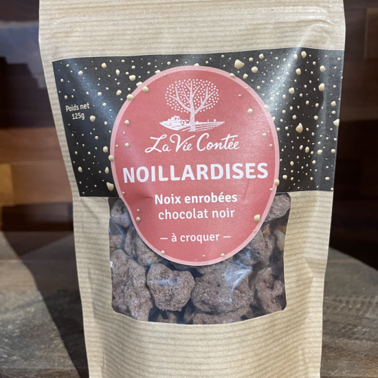 Noix enrobées chocolat noir 74% – 125g